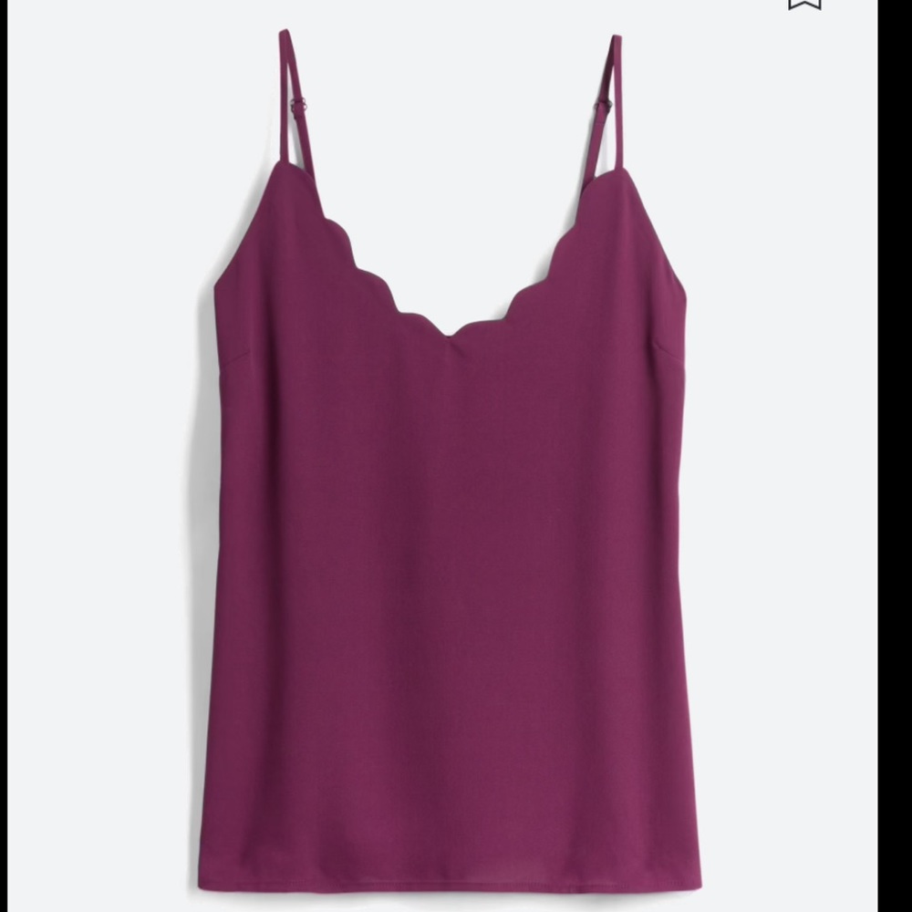 Papermoon Purple Scallop Cami | Stitch Fix